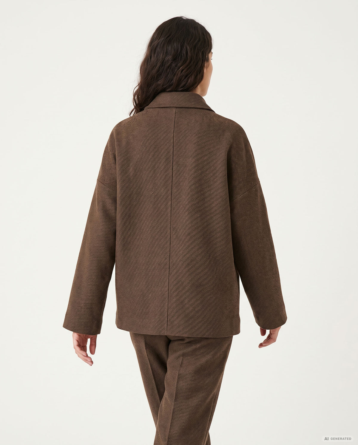 CAPPETTA NEOPRENE FANTASIA TWILL - MARRONE