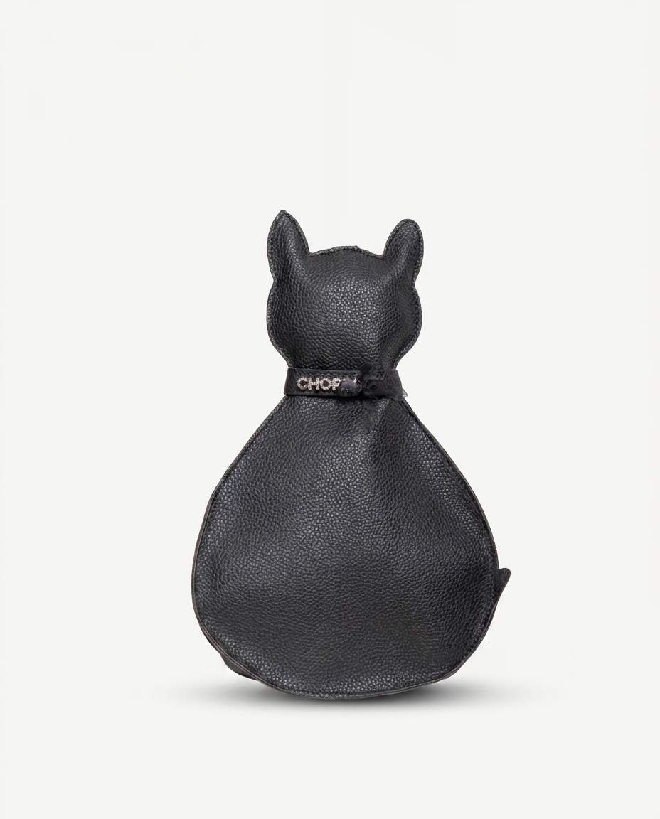 BORSA TRACOLLA REGOLABILE - GATTO NERO