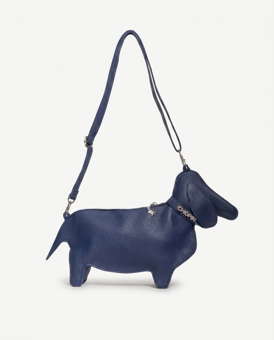 BORSA TRACOLLA REGOLABILE - CANE BLU