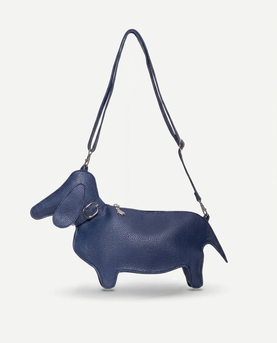 BORSA TRACOLLA REGOLABILE - CANE BLU