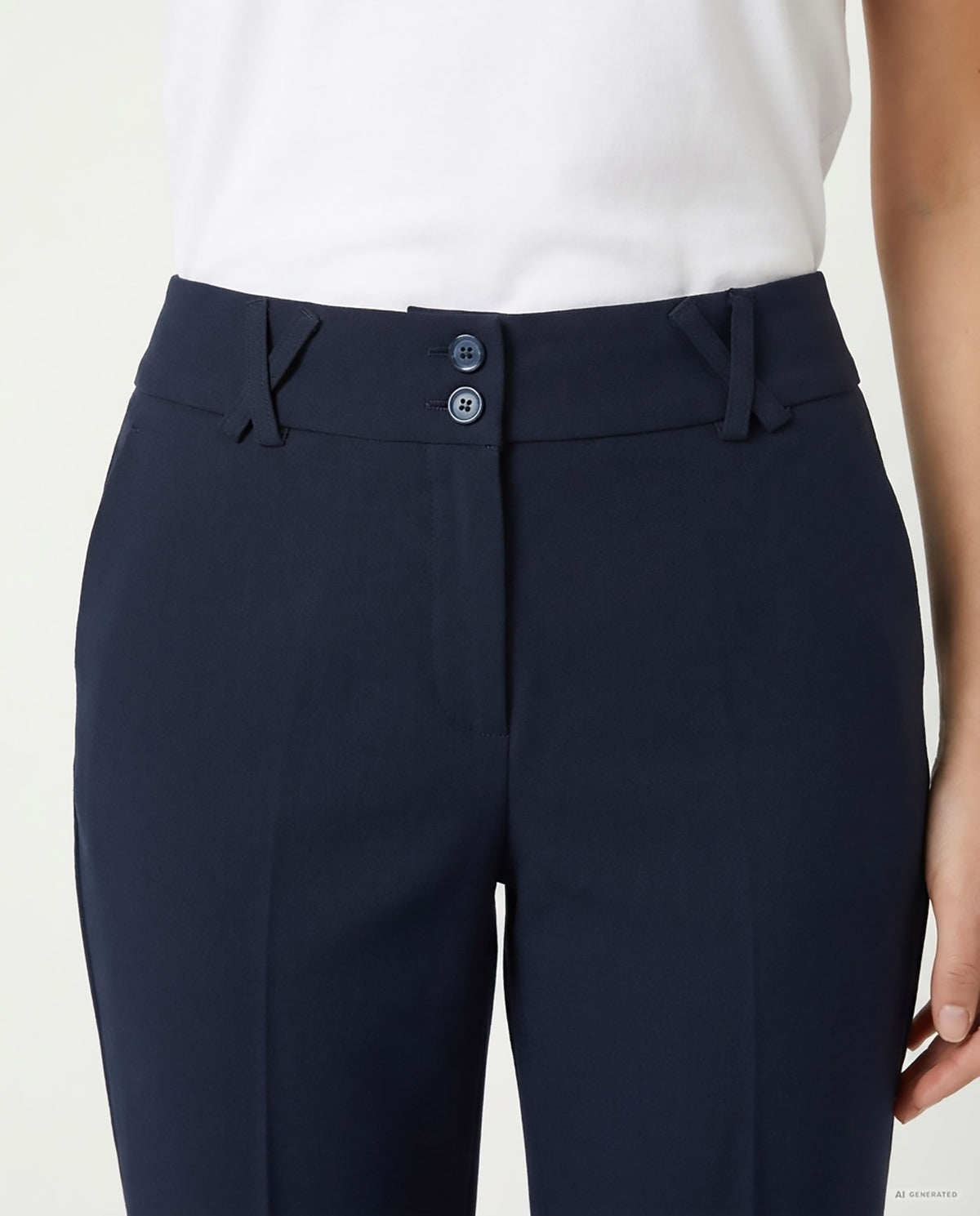 PANTALONE SPACCHETTO TRICOTTINE - BLU