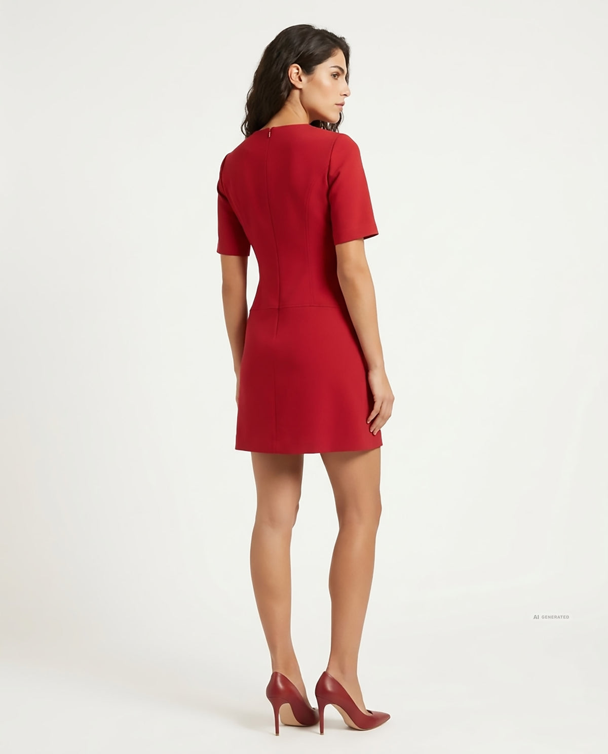 ABITO AMANDA IN TESSUTO JERSEY - ROSSO