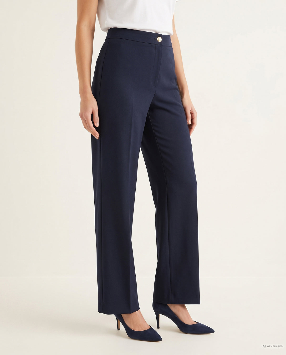 PANTALONE PALAZZO TAYLOR - BLU