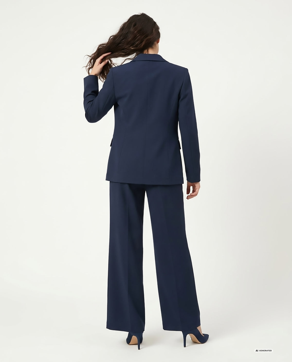 PANTALONE PALAZZO TAYLOR - BLU