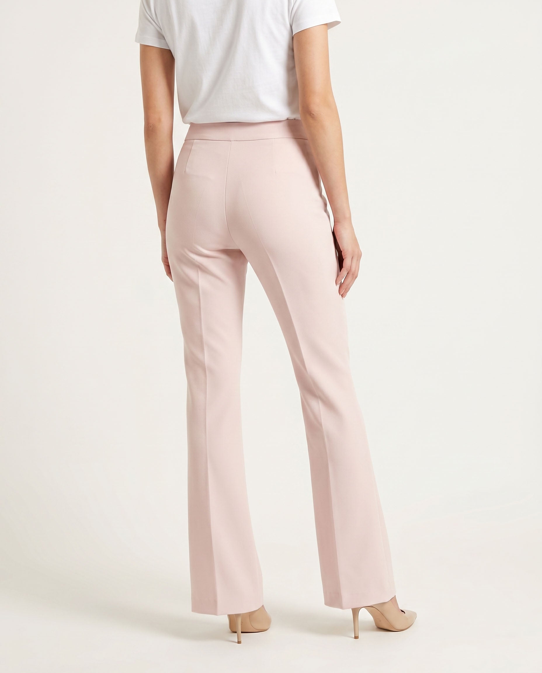 pantalone tecnico a zampetta - rosa