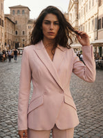 giacca tecnico doppiopetto - rosa