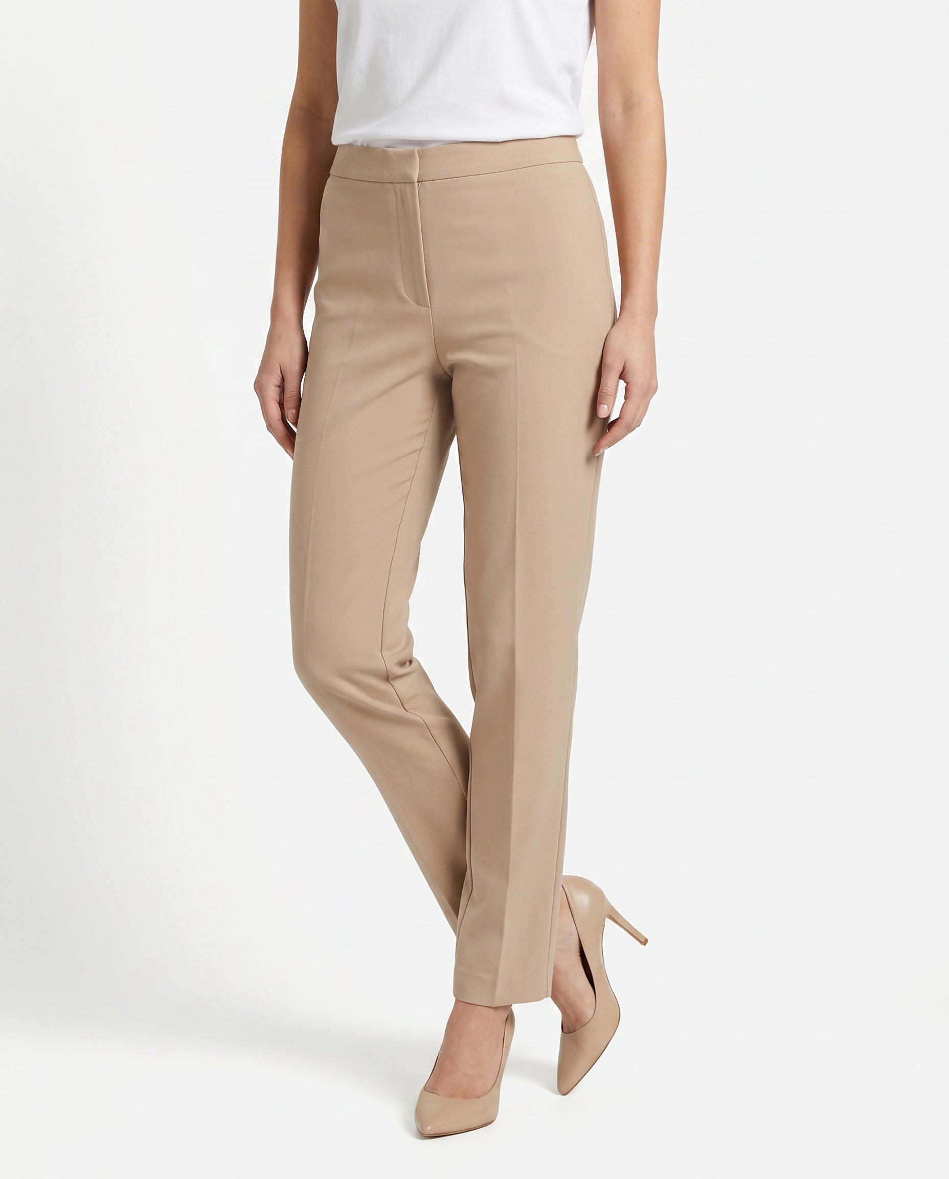 pantalone enea in viscosa - beje