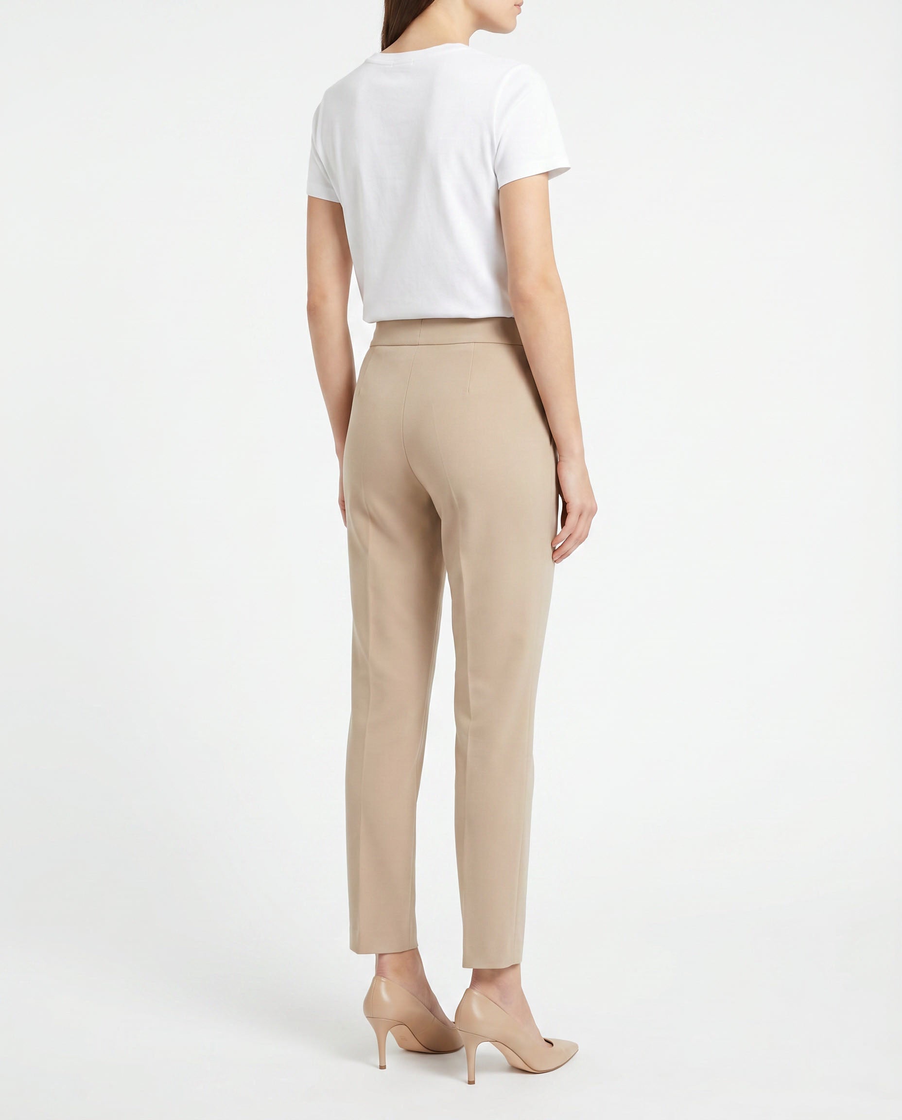 pantalone enea in viscosa - beje