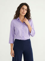 camicia tinta unita - lilla