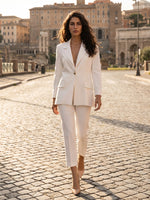 pantalone enea fluido - bianco