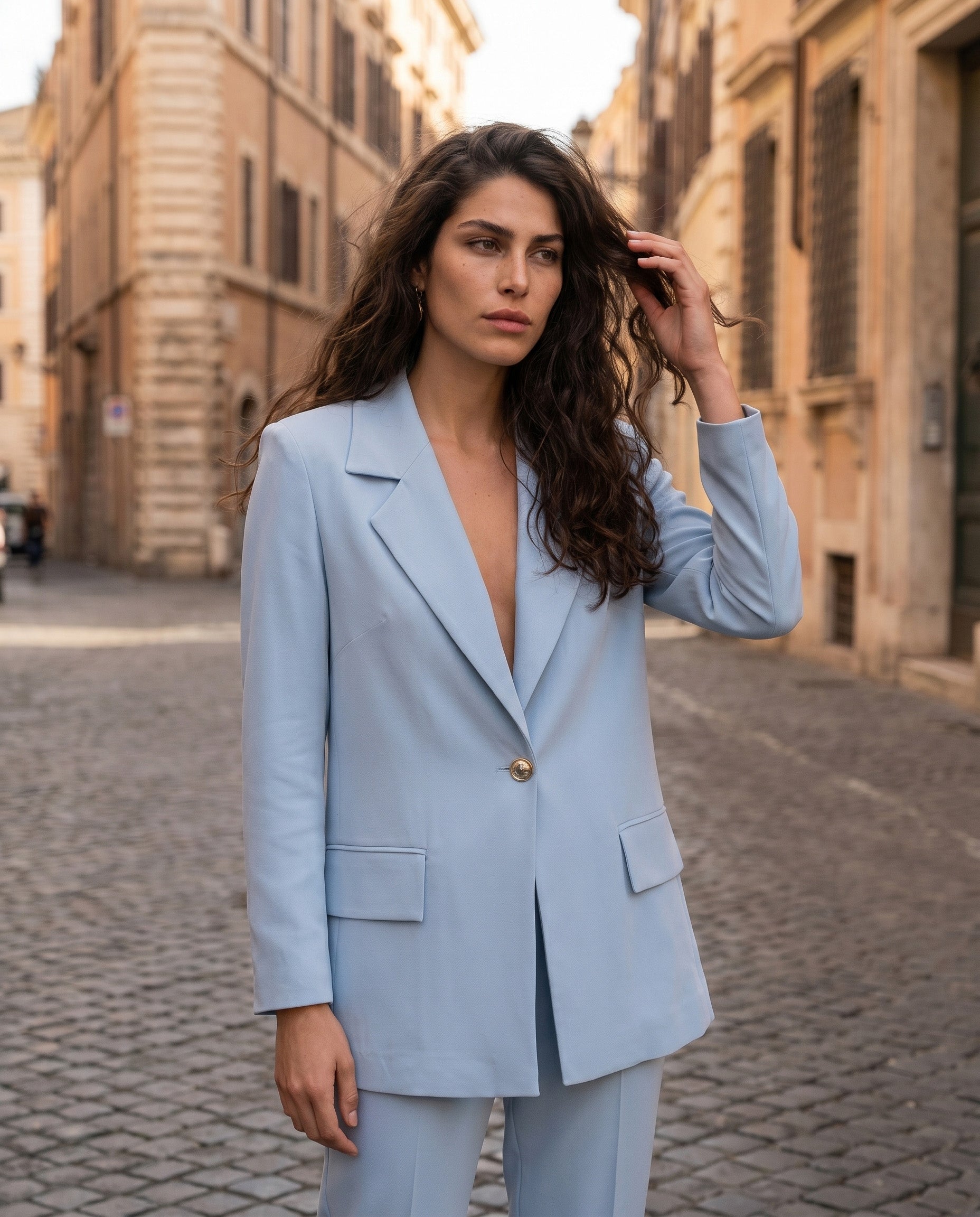 giacca brigida - celeste