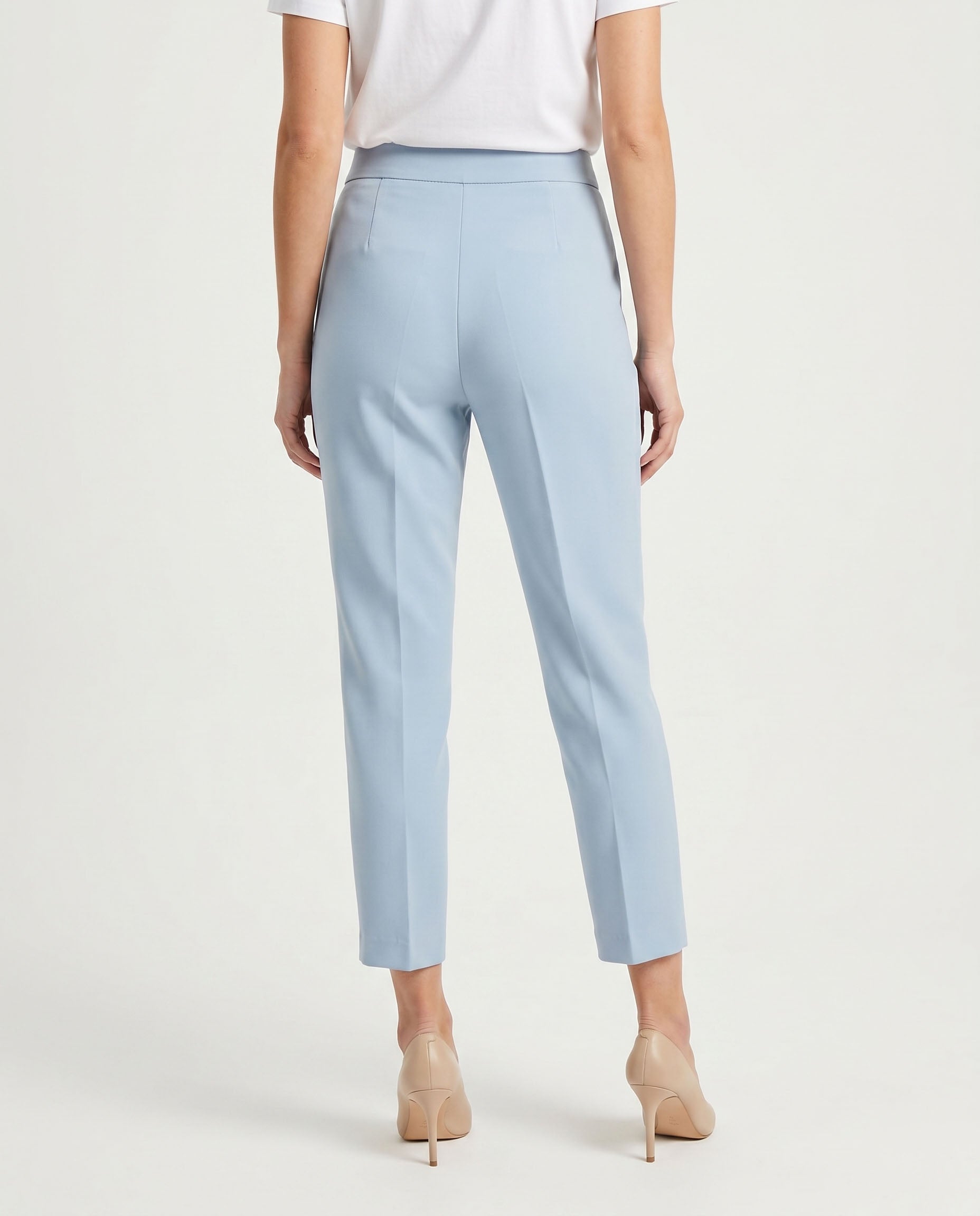 pantalone enea fluido - celeste