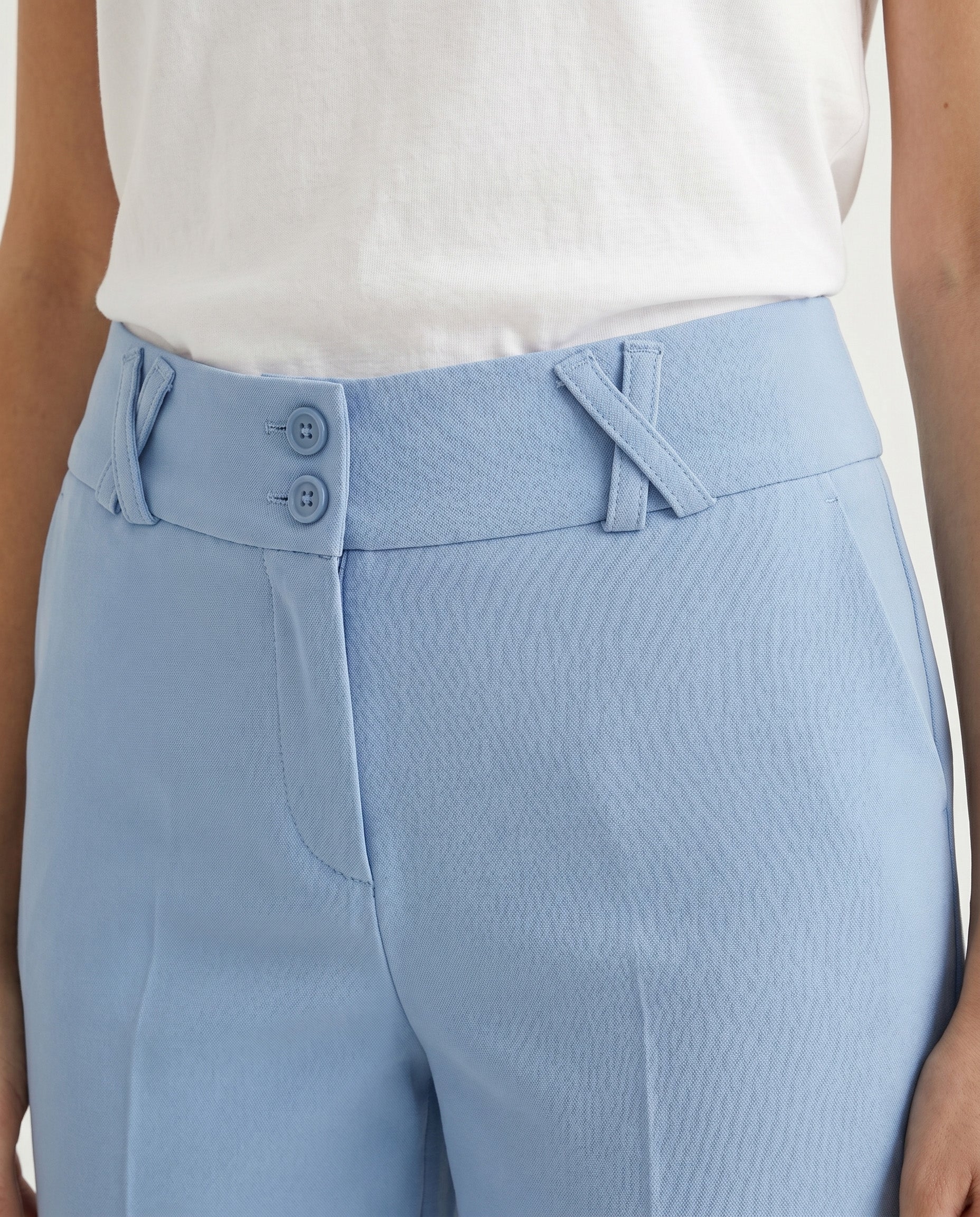 pantalone tecnico capri - celeste
