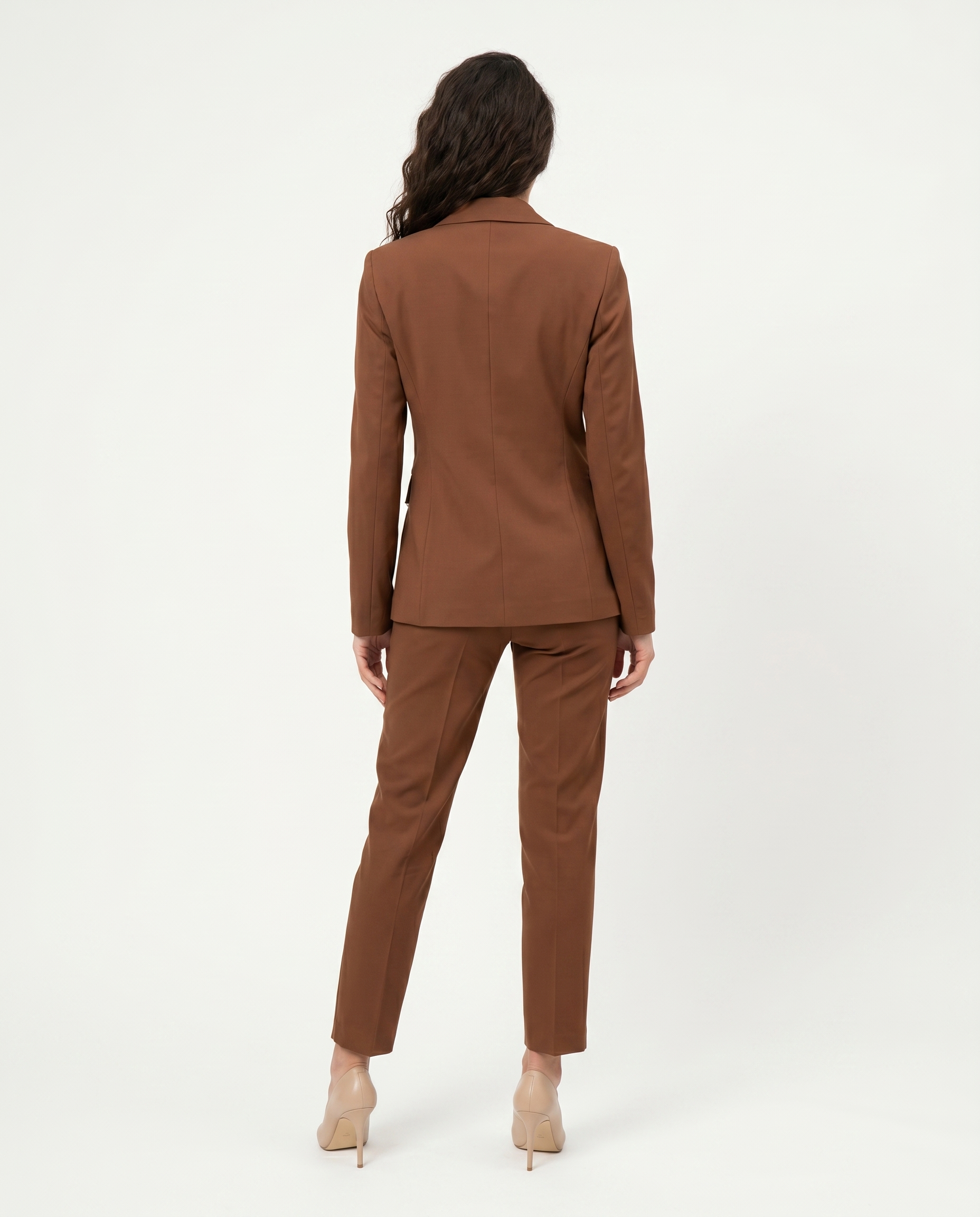 pantalone enea in viscosa - cioccolata