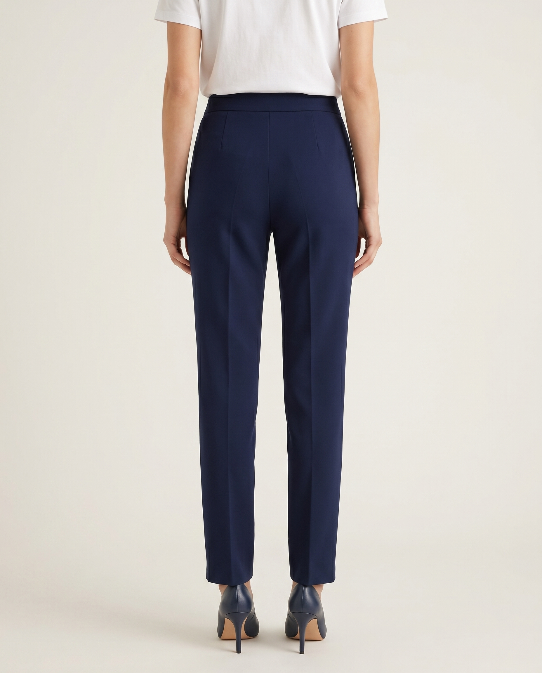 pantalone enea in viscosa - blu