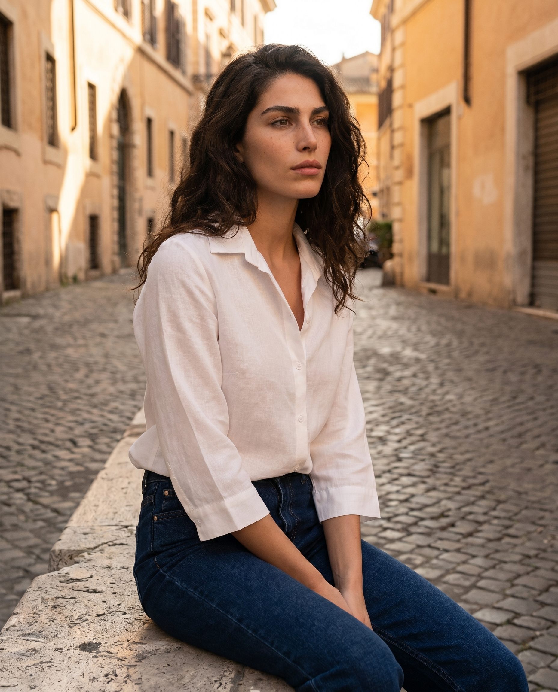camicia tinta unita - bianca