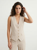 GILET GESSATO - BEIGE