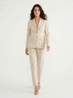PANTALONE SPACCHETTO LINO - BEIGE