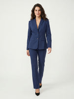 PANTALONE LINO ZAMPA - BLU