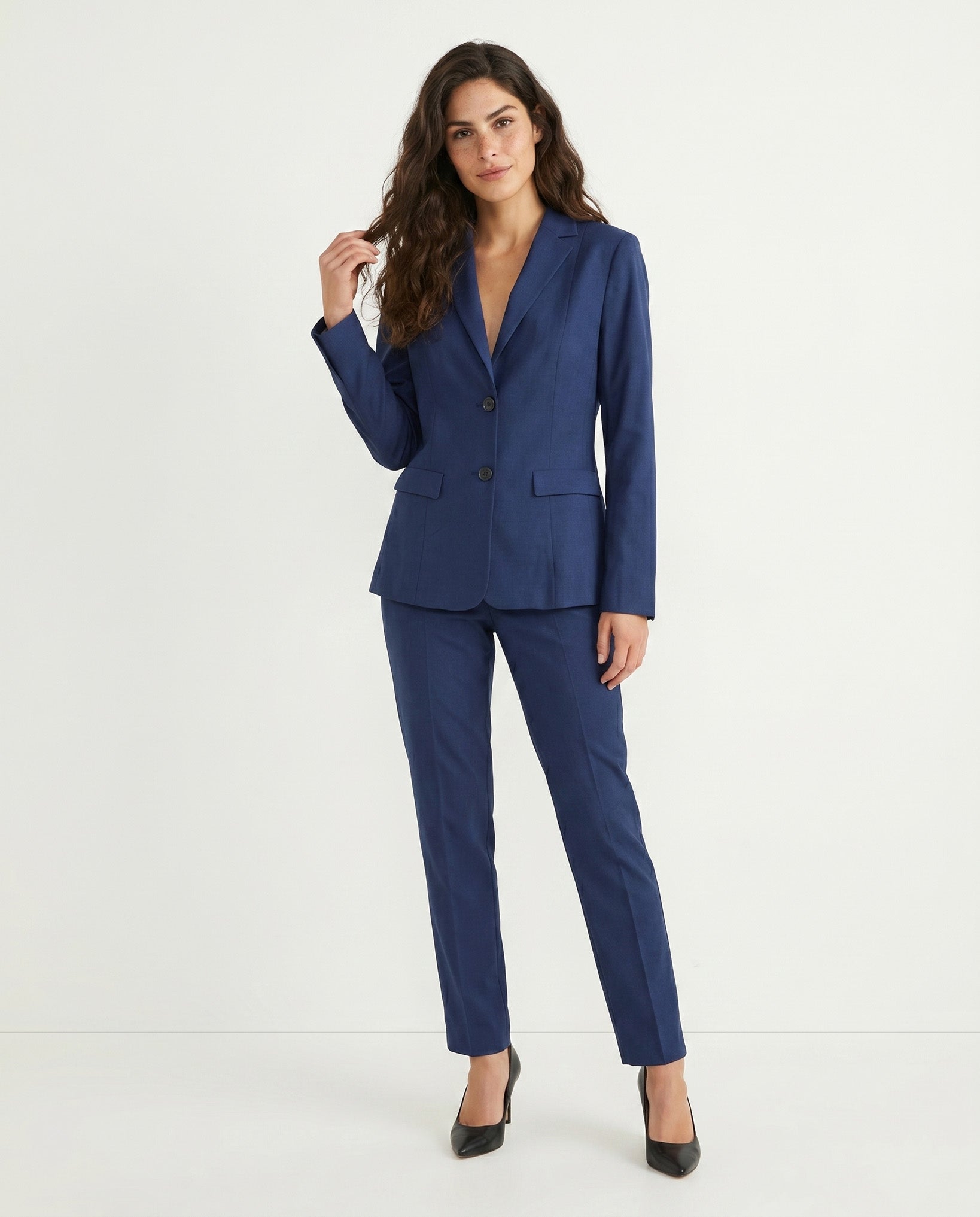 PANTALONE SPACCHETTO LINO - BLU