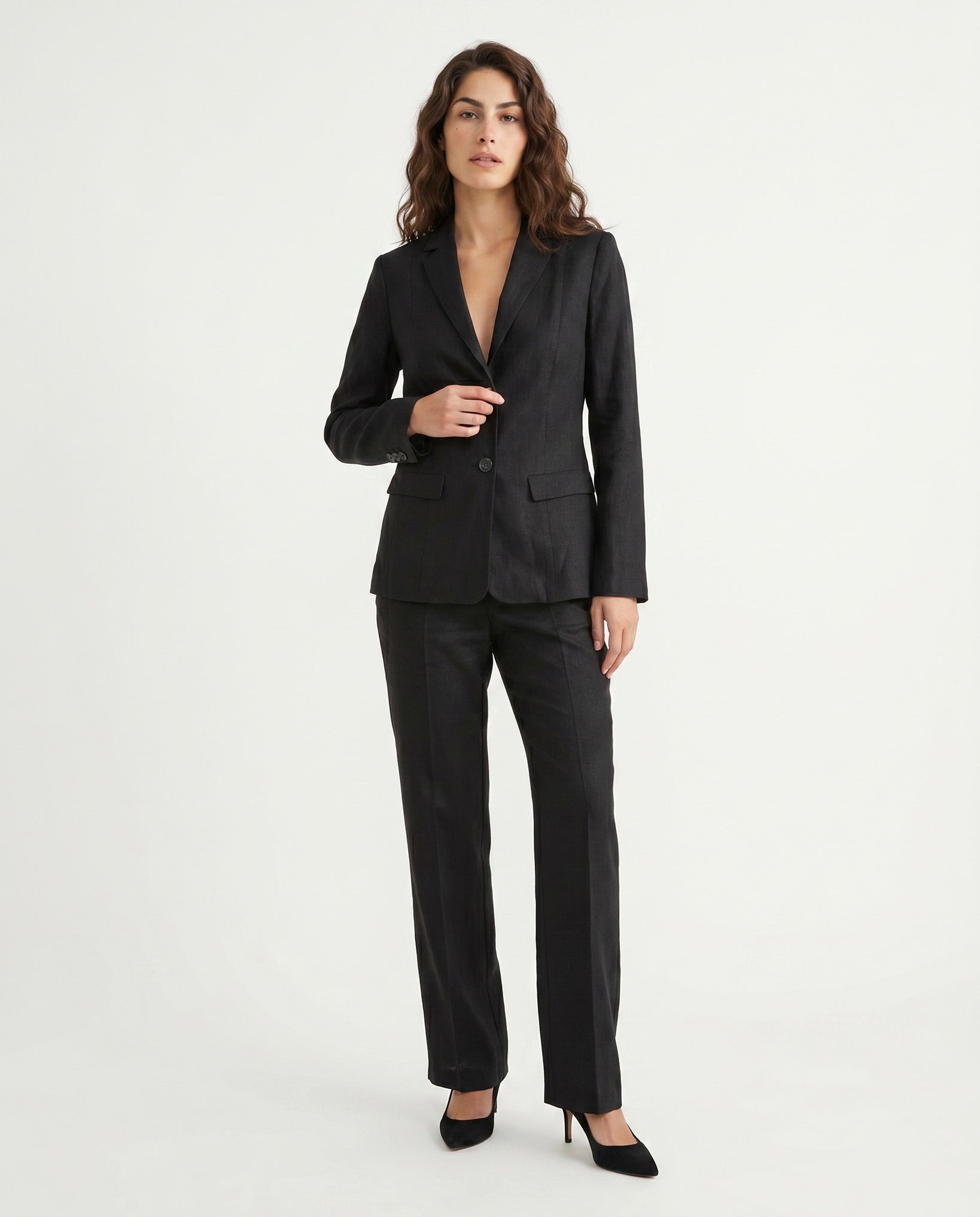 PANTALONE LINO ZAMPA - NER0