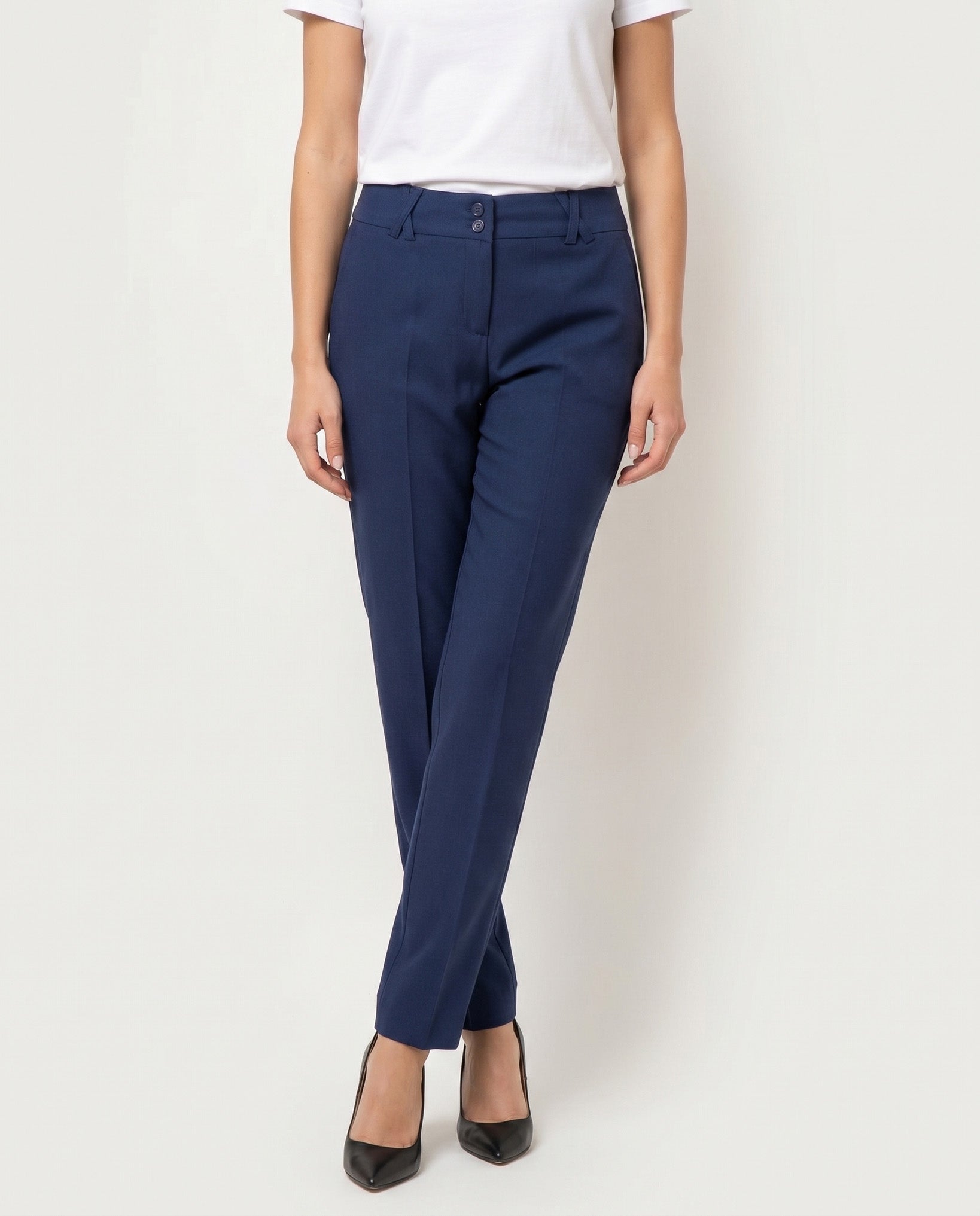 PANTALONE SPACCHETTO LINO - BLU
