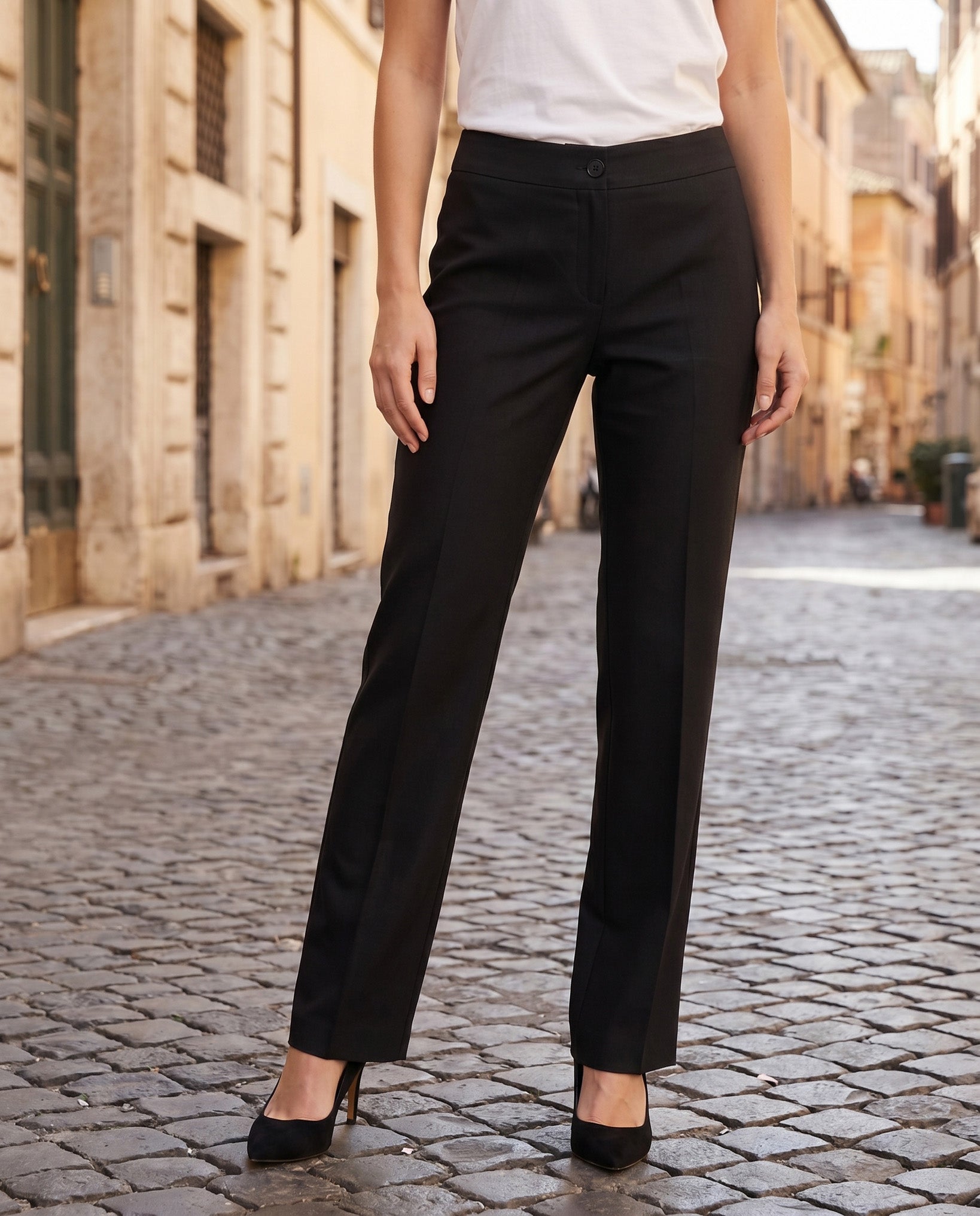 PANTALONE LINO ZAMPA - NER0