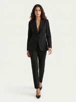 PANTALONE SPACCHETTO COTONE SATIN COMPACT - NERO