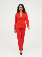 PANTALONE ZAMPETTA SATIN COMPACT - ROSSO