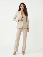 PANTALONE ZAMPETTA SATIN COMPACT - BEIGE