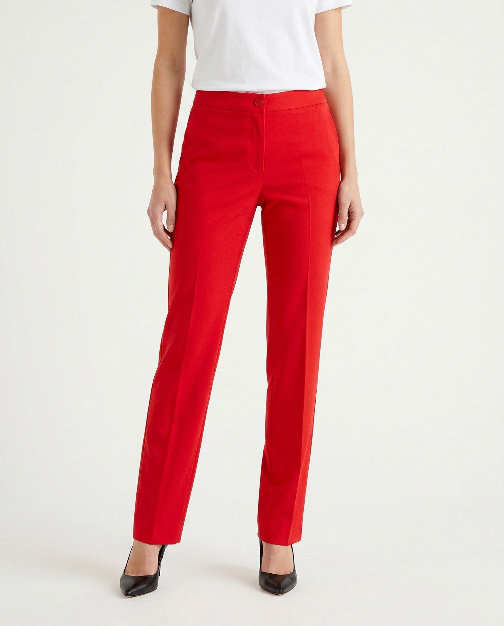 PANTALONE ZAMPETTA SATIN COMPACT - ROSSO