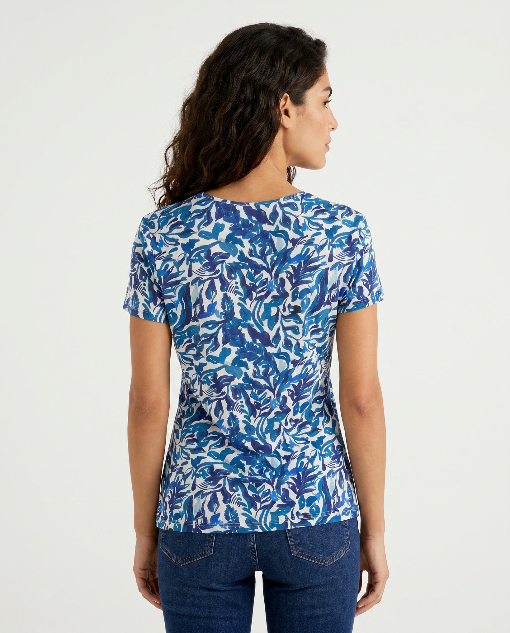 MAGLIA JUNGLE FANTASIA - BLU