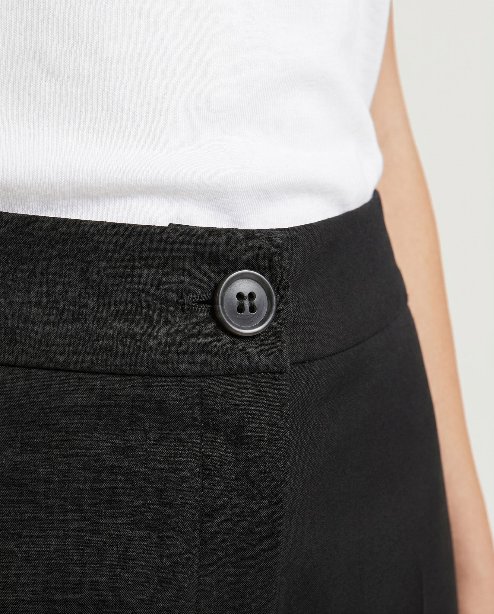 PANTALONE ZAMPETTA SATIN COMPACT - NERO