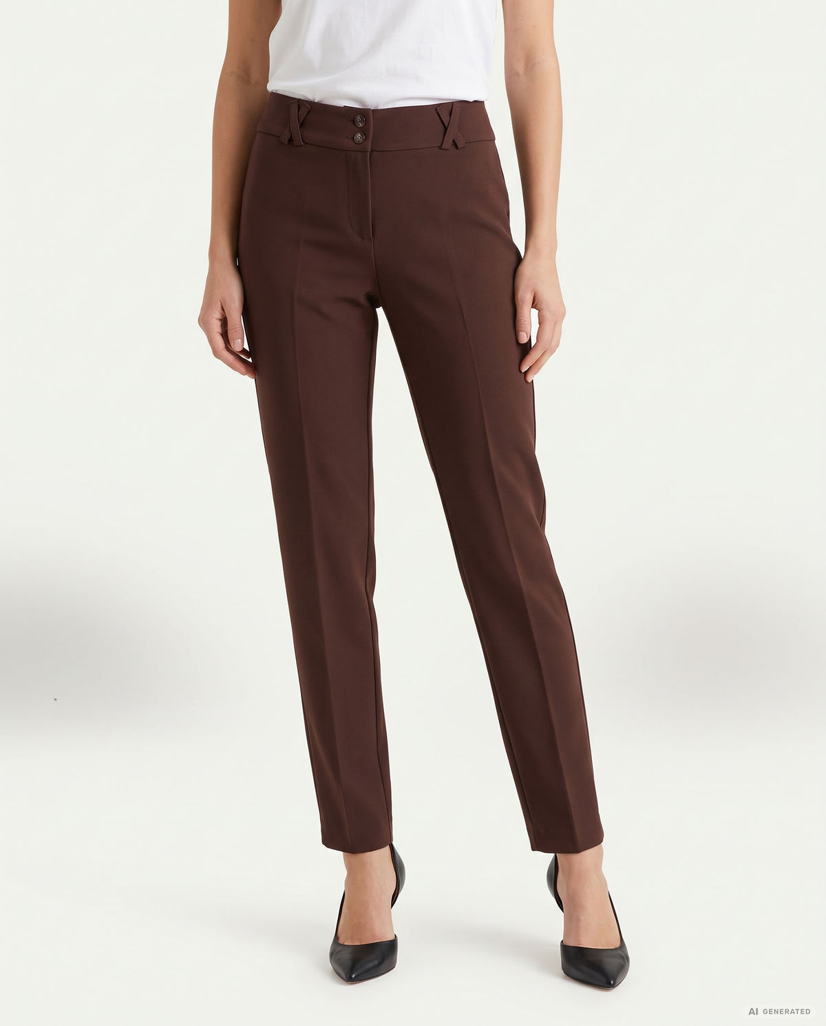PANTALONE SPACCHETTO TRICOTTINE - CIOCCOLATO