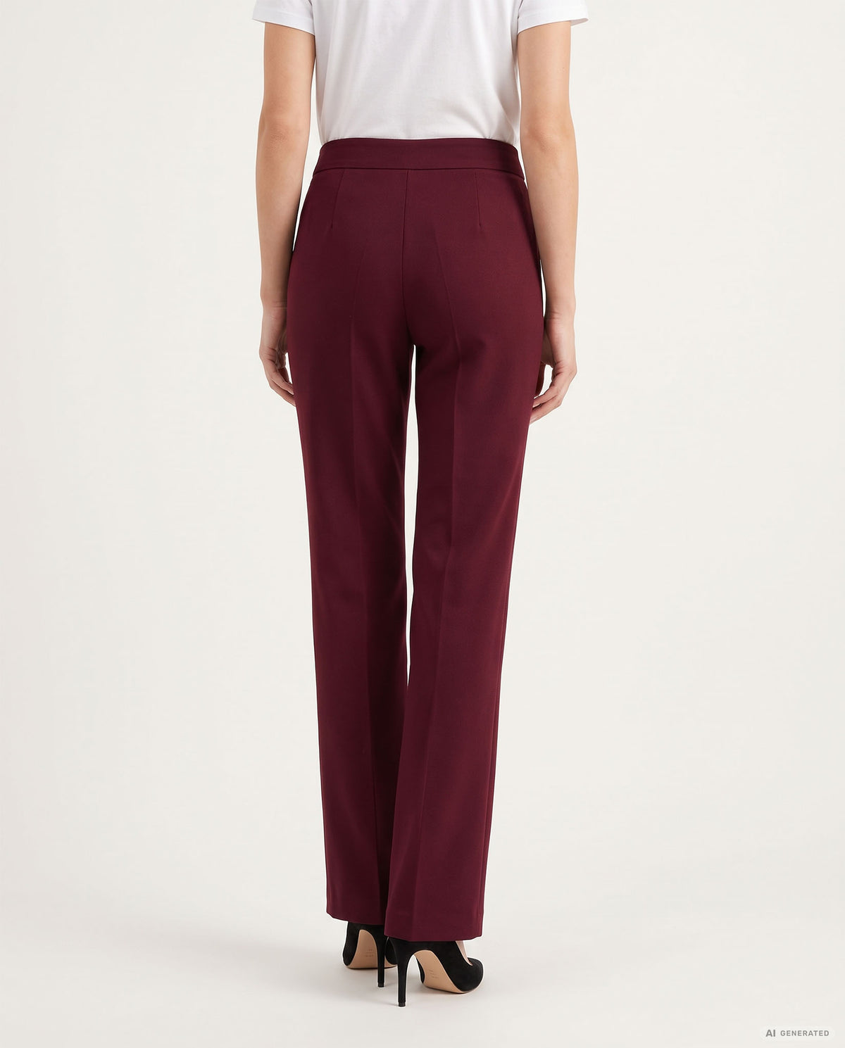 PANTALONE ZAMPETTA TRICOTTINE - BORDEAUX